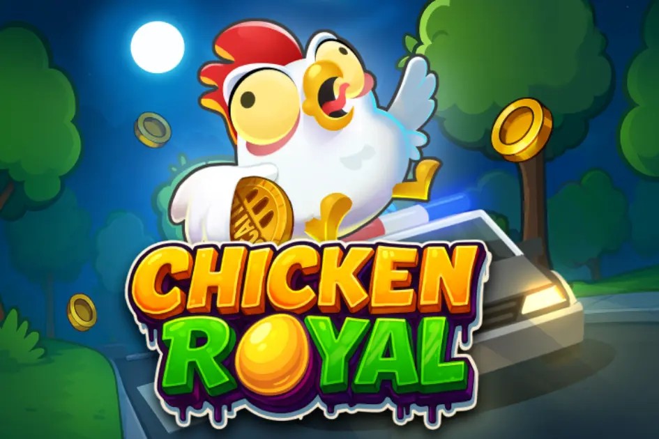 Chicken Royal slot visual from InOut available on slimkingcasino.com.pl