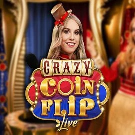 Crazy Coin Flip online game logo by Evolution on slimkingcasino.com.pl