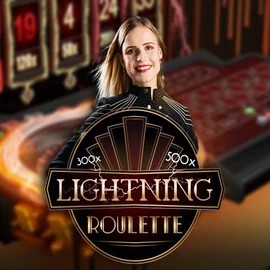 Lightning Roulette slot icon by Evolution, available at Slimking Casino