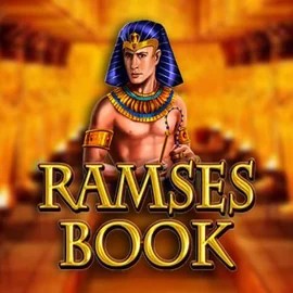 Ramses Book slot logo by Gamomat at Slimking Casino