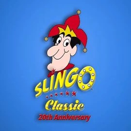 Slingo Classic 20th Anniversary casino game by Slingo – featured logo at Slimking Casino